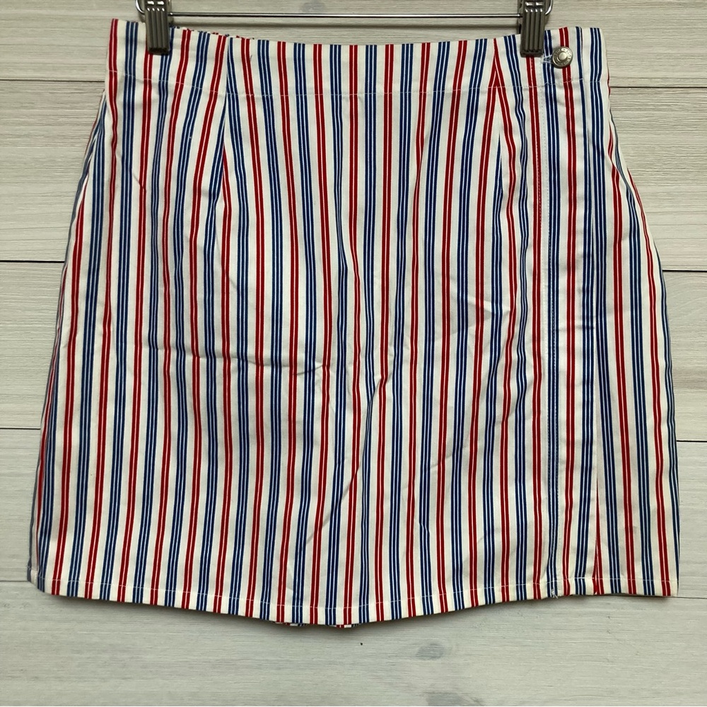 Russ red white & blue striped skort vintage Size 8